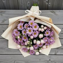 Букет цветов из:  Розы и Хризантемы в Песь