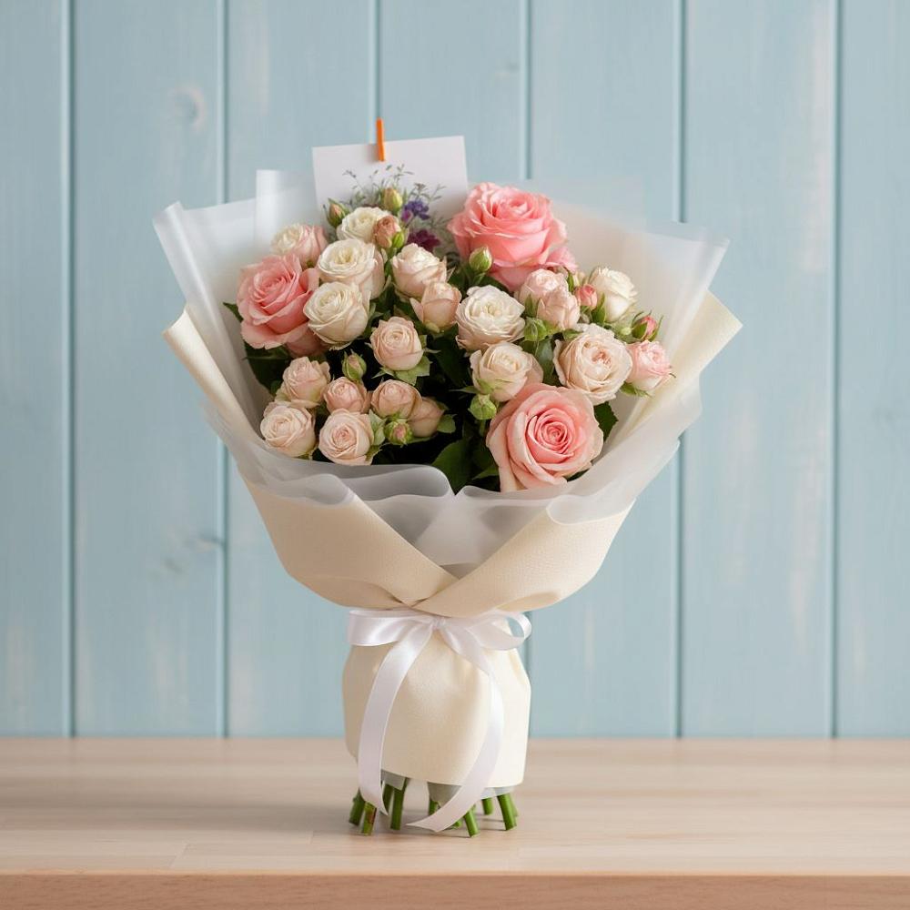 Букет цветов из: Розы в Песь