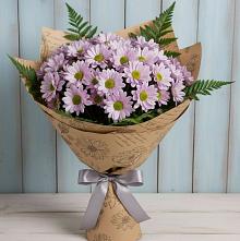 Букет цветов из:  Хризантемы #REPLACE_PRED# Песь
