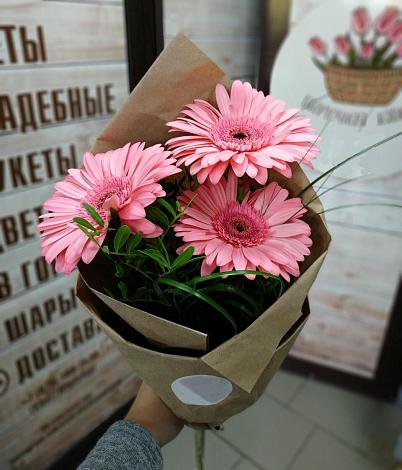 Букет цветов из: Герберы в Песь