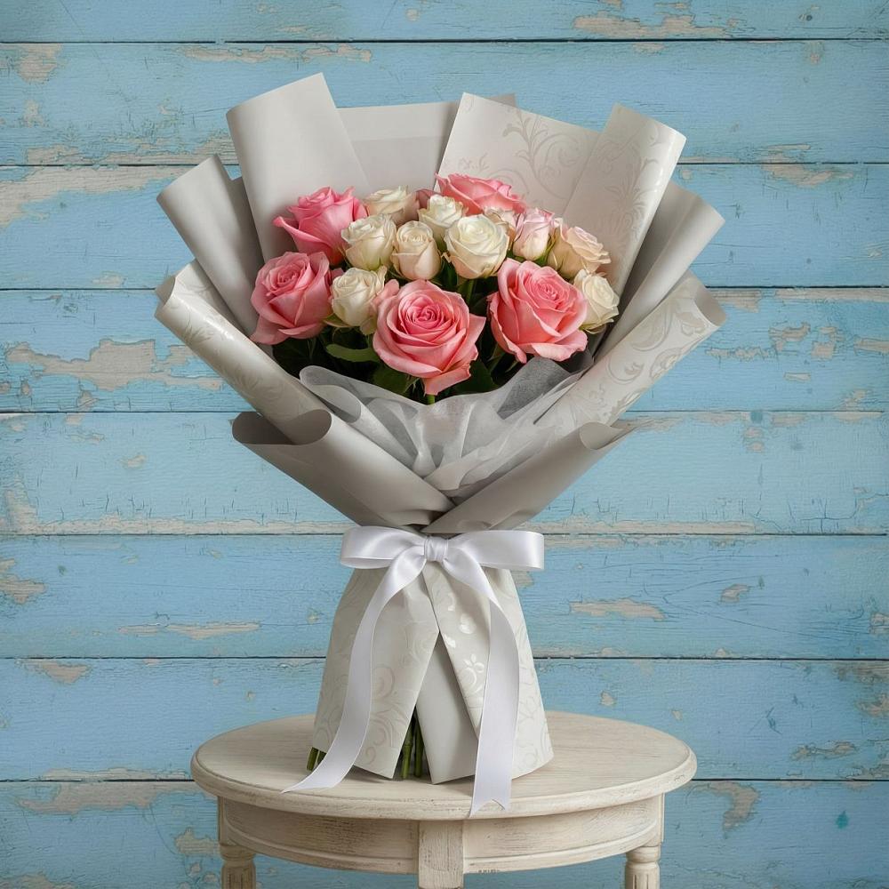 Букет цветов из: Розы в Песь