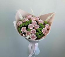 Букет цветов из:  Розы и Хризантемы в Песь