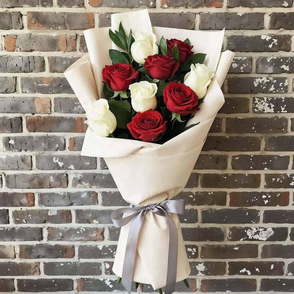 Букет цветов из: Розы в Песь