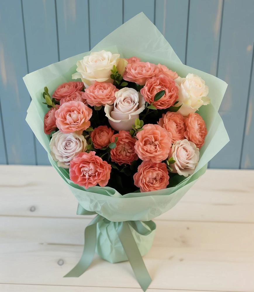 Букет цветов из: Розы в Песь