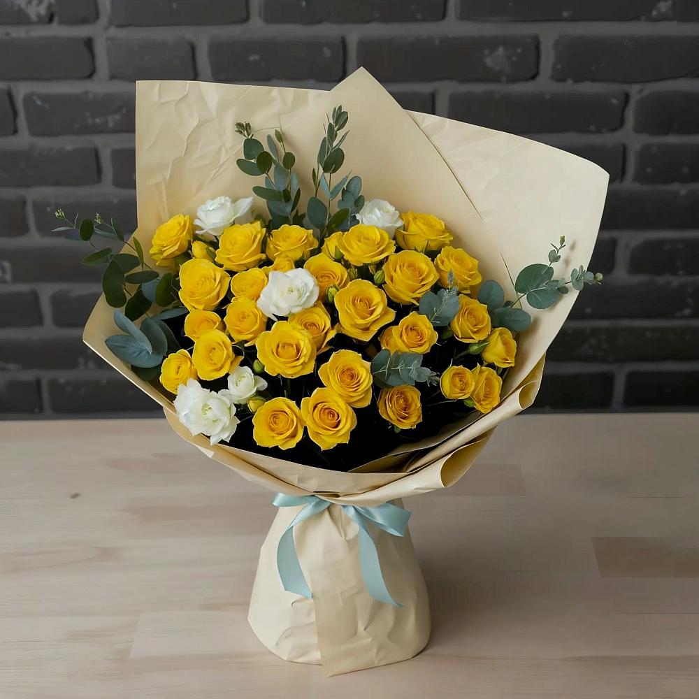 Букет цветов из: Розы в Песь