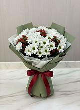 Букет цветов из:  Хризантемы #REPLACE_PRED# Песь