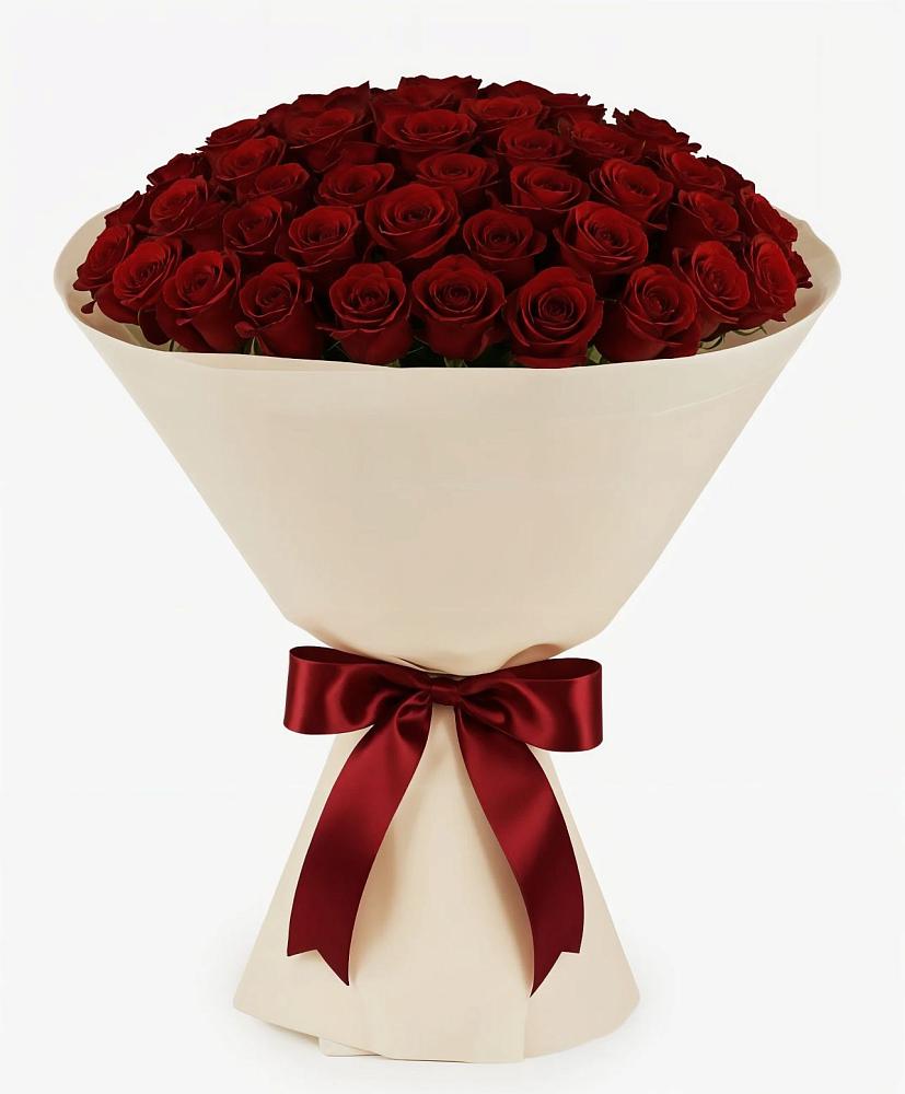 Букет 101 Бордовая роза Блэк Бакарра в Песь