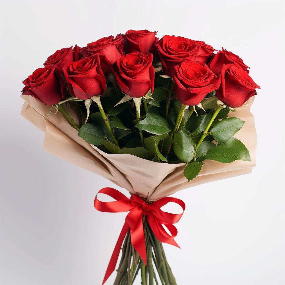 Букет 11 Красных роз Эдлесс Лав в Песь