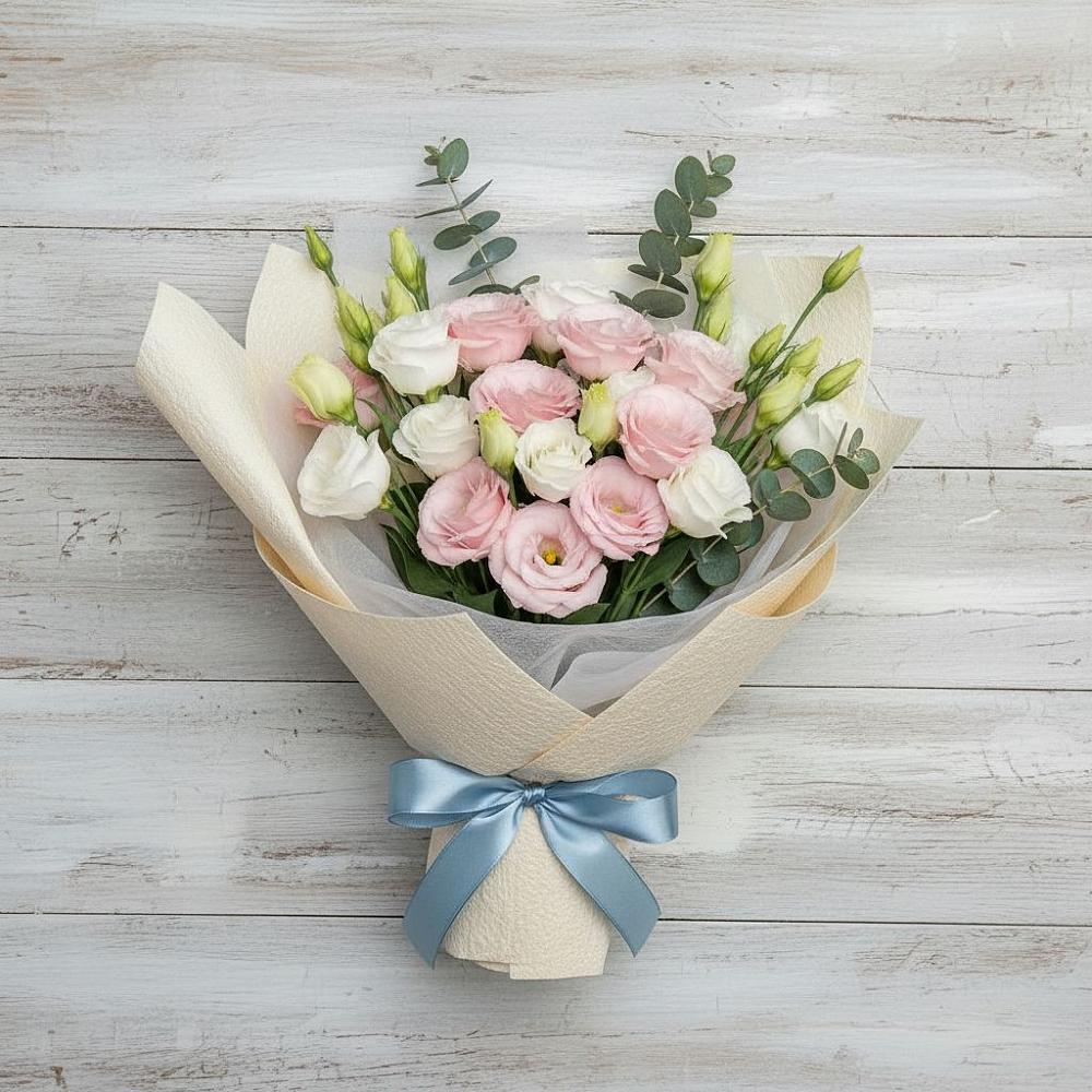 Букет цветов из: Лизиантусы в Песь